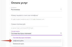 Клиенты «Ростелекома» получили возможность оплачивать услуги цифровыми рублями