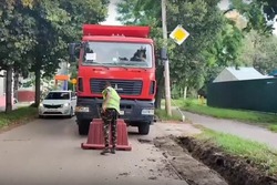 В Тамбове начали ремонт дороги на Уборевича