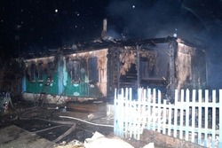 При пожаре в Уваровском округе погиб мужчина