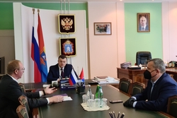 Губернатор Александр Никитин провел собеседование с главой города Рассказово Алексеем Колмаковым