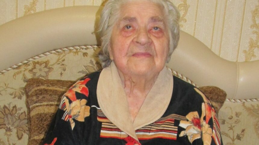 Клавдия Ивановна Шубочкина в свои 99 лет