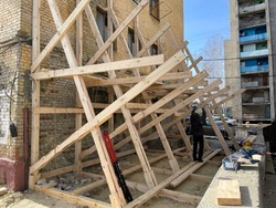 В Тамбове после обрушения укрепят стену общежития на Моршанском шоссе