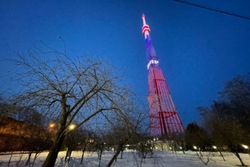 В честь Крымской весны в Тамбове 18 марта телебашня засверкала иллюминацией