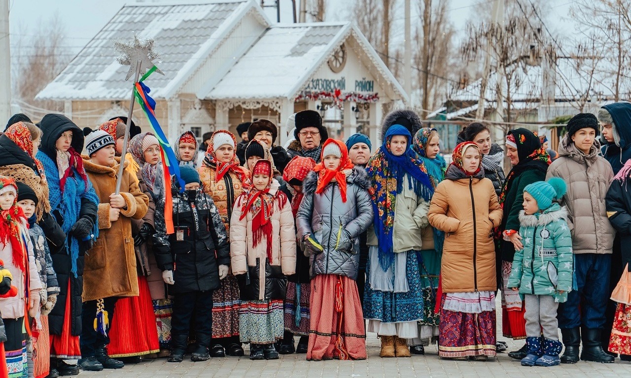 Участники фестиваля «Зимние святки»