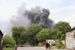 В центре Тамбова произошёл крупный пожар