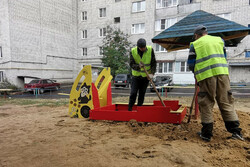 Во дворах Тамбова начали подготовку к установке игровых комплексов