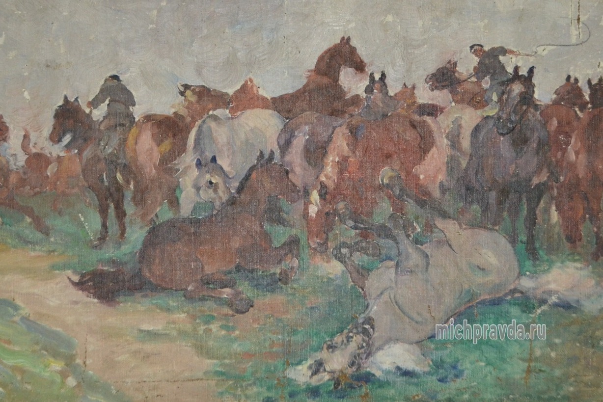 Картина Герасимова «Табун в ночном» 