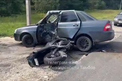 В Тамбовском округе мотоциклист погиб в ДТП