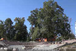 В Тамбове идёт ремонт спуска-амфитеатра в Парке культуры