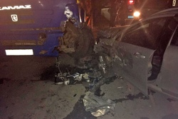 В Первомайском районе пьяный водитель врезался в КамАЗ: пострадали двое