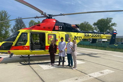 Вертолёт санавиации забрал трёх пациентов из Мичуринска в Тамбов