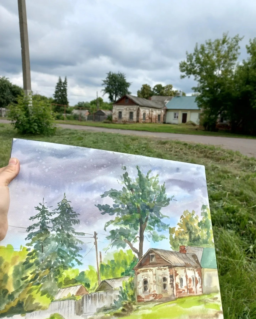 Здание бывшего детского сада в селе Ленинское, сейчас - жилой дом