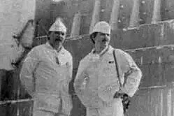 Старшие операторы третьего блока Анатолий Кифарук и  Николай Костюк