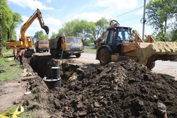 В Рассказово продолжается капитальная реконструкция канализационного коллектора