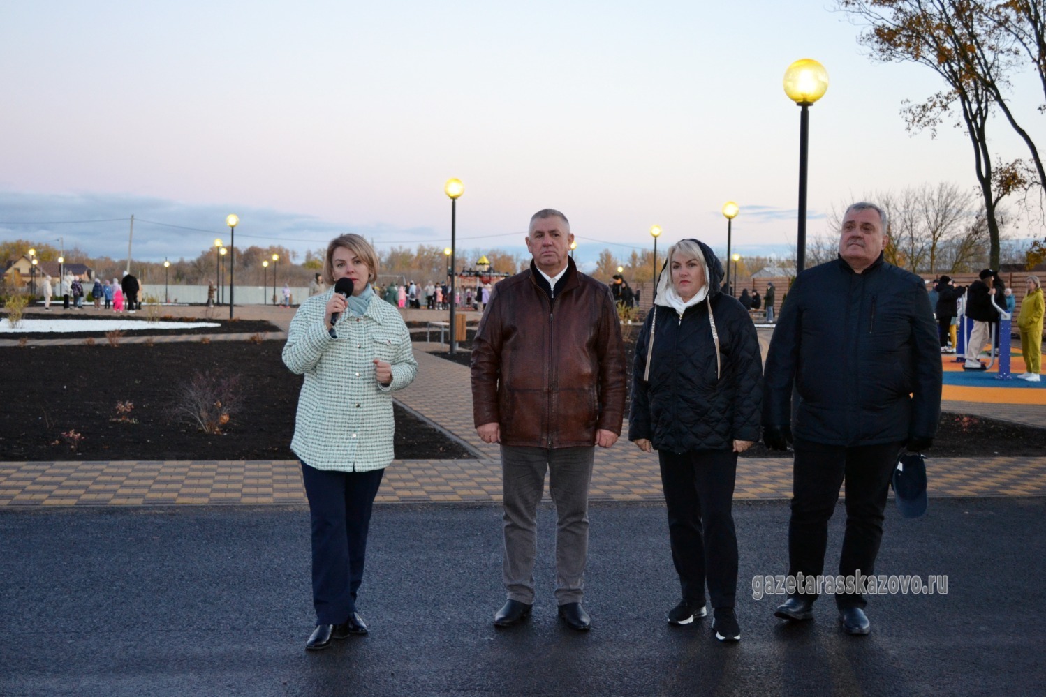 Участников мероприятия приветствует глава города Рассказово Вера Соколова