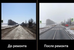 Благодаря профильному нацпроекту в Уваровском округе отремонтировали участок дороги