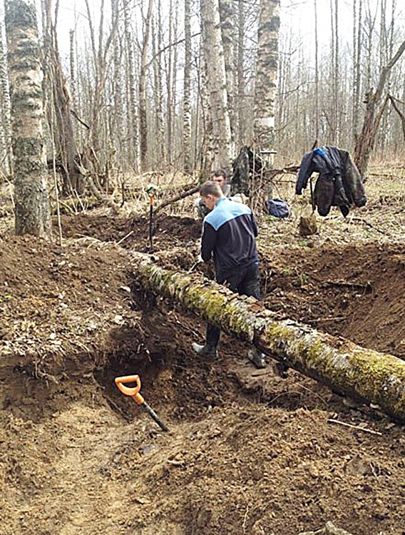 Котовские поисковики на раскопках в Ленинградской области