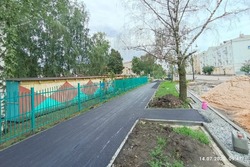 В Тамбове на Карла Маркса начали асфальтировать тротуары