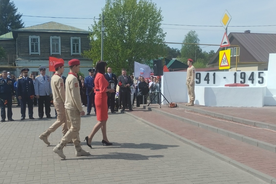 Зажжение Вечного огня в селе Тулиновка