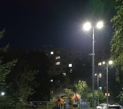 Во дворах на улице Рылеева в Тамбове включили свет