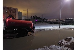 В Тамбове ведут откачку талой воды с подтопленных улиц