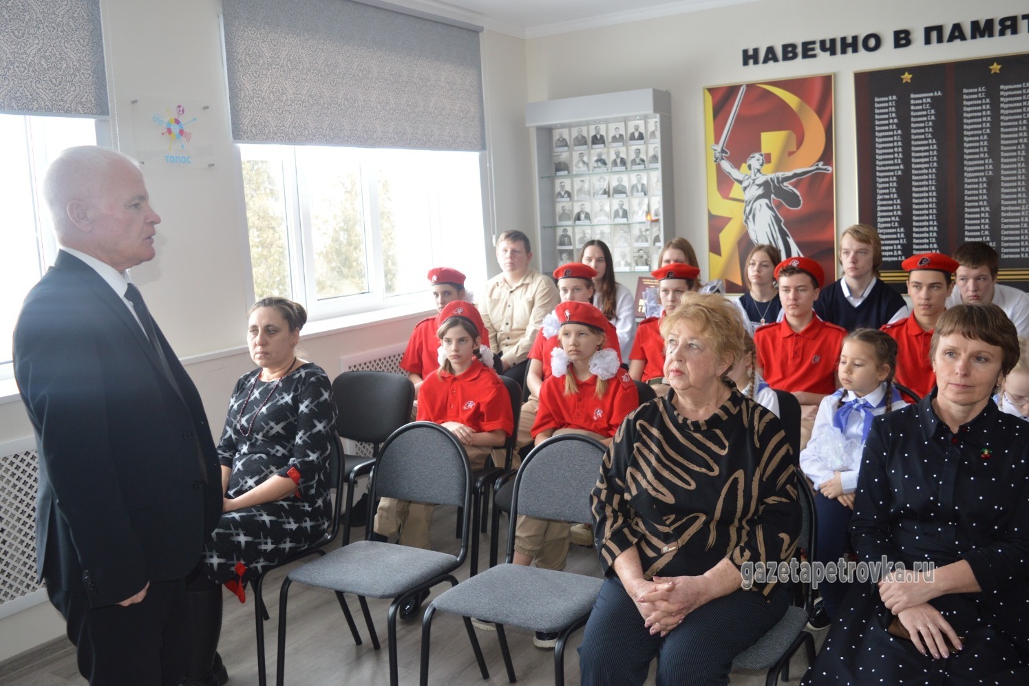 К школьникам обращается Владимир Краснослободцев