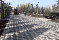 В Тамбове заканчивают первый этап реконструкции парка Победы