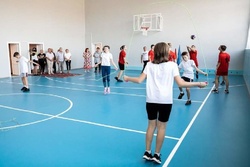 В Тамбовском районе после капремонта открылся школьный спортзал