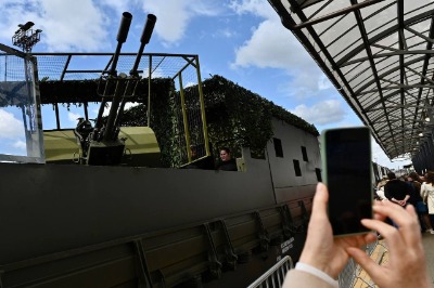 В Тамбове сделал остановку бронепоезд «Волга»