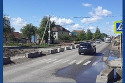 В Тамбове на Магистральной оборудовали временный пешеходный переход