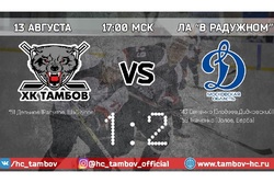 Хоккеисты «Тамбова» в контрольной игре проиграли московскому «Динамо»