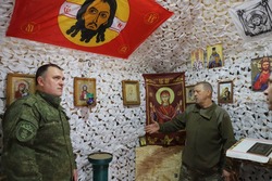 Волонтеры из Моршанска помогли обустроить военно-полевой храм в зоне СВО