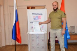 Кавалер двух орденов Мужества Павел Пешков проголосовал на выборах