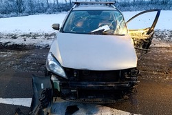 Водитель Киа выехал на встречную полосу и столкнулся с фурой в Жердевском округе