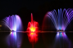 В ландшафтном парке Мичуринска появились фонтаны в форме вееров
