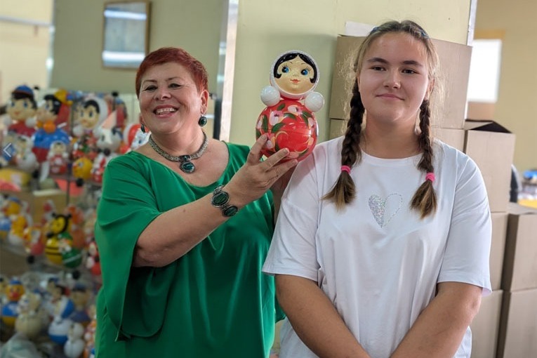 Экскурсовод Светлана Афонина за творческой  и эмоционально-насыщенной работой