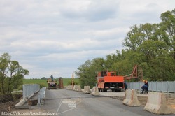 В Тамбовской области завершается ремонт 65-метрового моста через реку Ирка