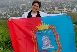 Флаги России и Тамбовской области развернули на горе Машук в Пятигорске