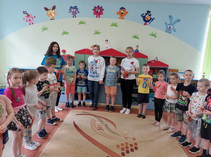 Волонтёры Победы в детском саду №12 «Белочка»